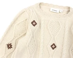 Lil Atelier fog strik pullover bomuld